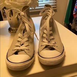 High Top Wedge Sneakers